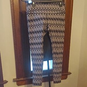 MTA Sport Black and White Patterned Leggings